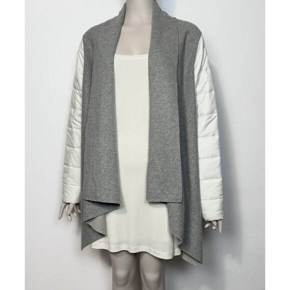 Anthropologie Sttitwa Cardigan Sweater Jacket Open Front Puffer Sleeves Size M - Picture 6 of 15